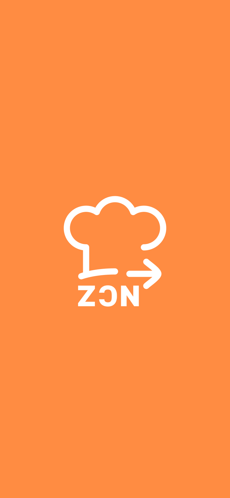 Écran d'accueil de l'application mobile ZϽN